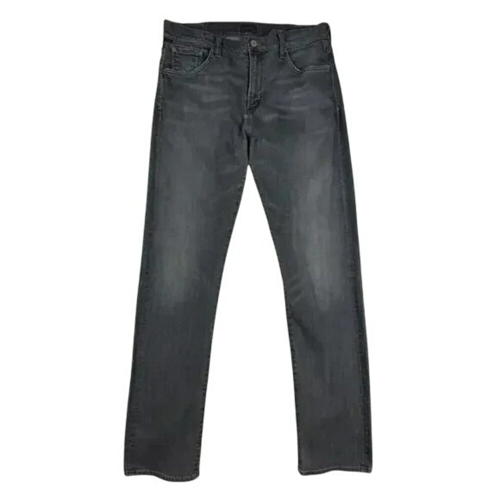 Citizens of Humanity Core Charcoal Jeans 32x33  Zip Fly Lightly Distressed Mens